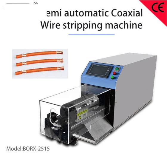 Semi-Automatic Large Coaxial Cable Spin Stripper