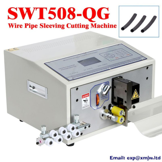 SWT508QG Automatic Wire & Pipe Sleeving Cutting Machine