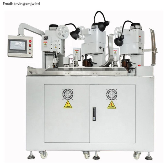 Automatic 5 Ends Crimp Device Computer Multi Core Wire Cutting Machine