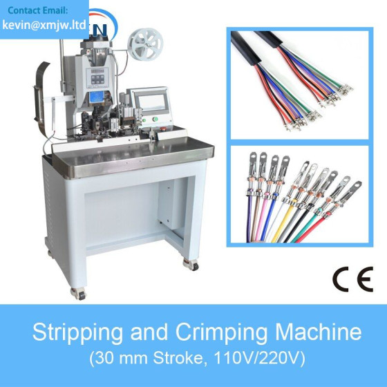 AWG32#-AWG20# Sheath Cable Strip & Crimping Machine - 2-18 Pin Flat Wire