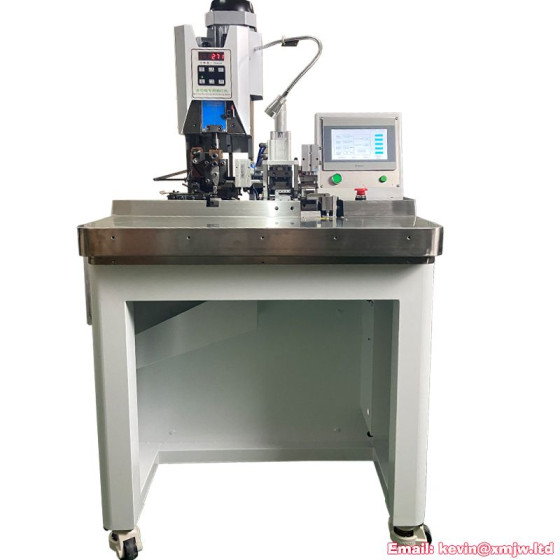 Automatic Pneumatic Flat Cable Stripping & Terminal Crimping Machine