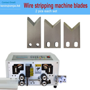 Wire Strip Machine Blades - High Speed Tungsten Steel Cutter, 2 Pcs/Set