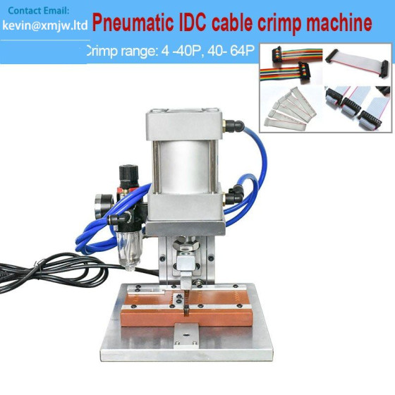 Pneumatic IDC Cable Crimping Machine - 8P-64P FFC Cable Press
