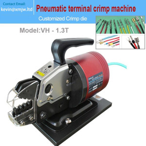 1.3T Pneumatic Terminal Press Machine - Variety Crimping Die, Portable