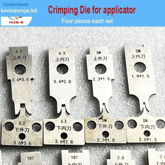Four Pieces/Set Terminals Crimp Blades Die - 6.3 Sm 2510 Bare Terminals