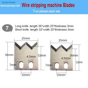 36253mm/32253mm Cable Strip Blades Die - Automatic Double Wire