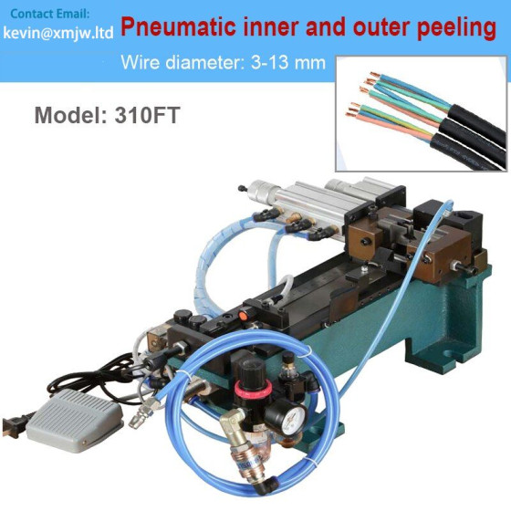 Flexible Power Sheath Wire Inner/Outer Peeling Machine - Pneumatic Multi Core