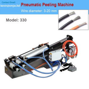 330/416 Pneumatic Electric Cable Peeling Machine - Ultra Soft Silicone Rubber
