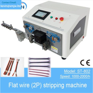 ST-802 Flat Wire (2P) Stripping Machine - Touch Screen 2-Pin Cable Cutting