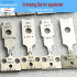 Four Pieces/Set Terminals Crimp Blades Die - 6.3 Sm 2510 Bare Terminals