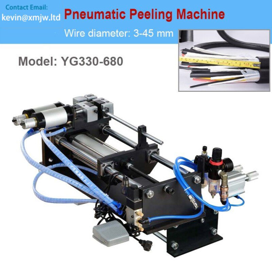 Pneumatic Wire Strip Machine - Long/Thick Cable Peeling OD 3-65mm Pneumatic Wire Strip Machine - Long/Thick Cable Peeling OD 3-65mm