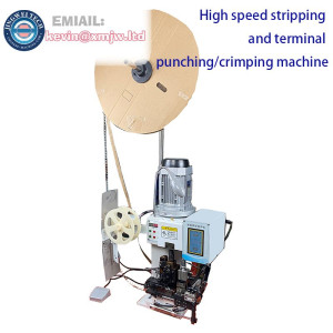 Automatic Wire Stripping & Terminal Crimping Machine - Cable Peeling