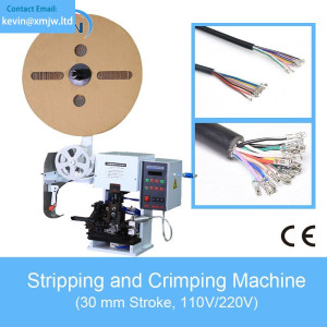 AWG32#-AWG20# Semi-Automatic 2T Wire Strip & Terminal Crimp Machine