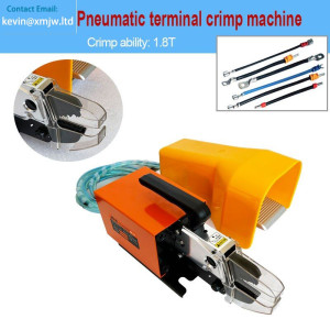 Portable Manual Pneumatic Crimping Machine - 1.3T Exchangeable Die