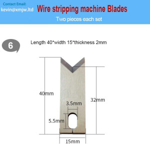 Tungsten Steel Wire Peeling Machine Knives Die - 40152mm Cable Strip