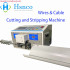 HS-BY01-2 Auto Wire Cable Cutting & Stripping Machine - 2-Line 4-Wheel