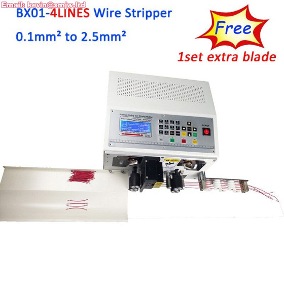 HOT BX01-4Line Computer Wire Stripping Machine - Automatic Peeling