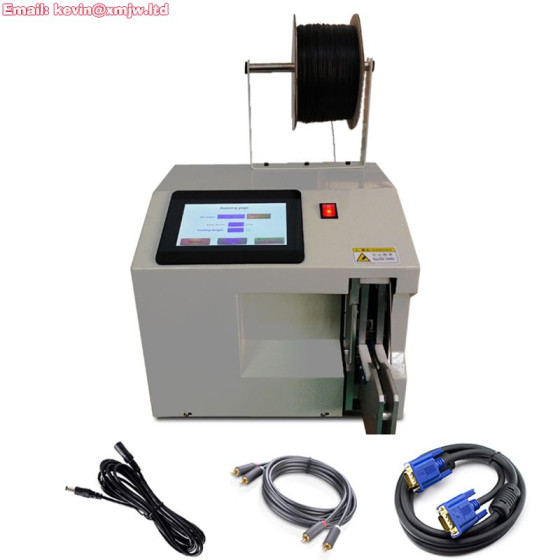 Semi Automatic Touch Screen Wire Binding Cable Loop Tie Bundle Machine