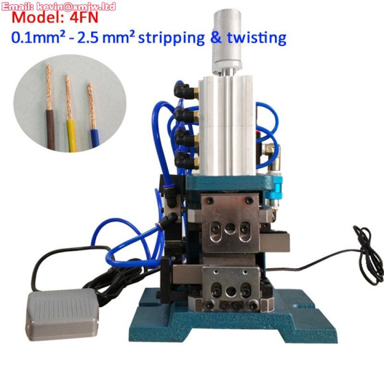 4FN Wire Stripping Machine - Twist Cable Peeling Pneumatic Stripper