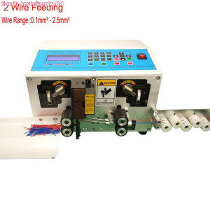 English Auto Wire Stripping Machine - 2-Wire Feed Cable to 2.5mm²