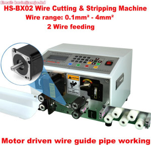 Automatic Wire Cut Strip Machine - 0.1-4mm² Motor Drive Wire Guide