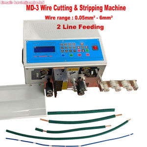 Automatic Wire Stripping & Peeling Machine - 0.05-6mm² Double Feeding