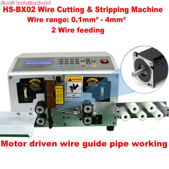 Electric Wire Cable Cutting & Stripping Machine - High Speed Auto Copper