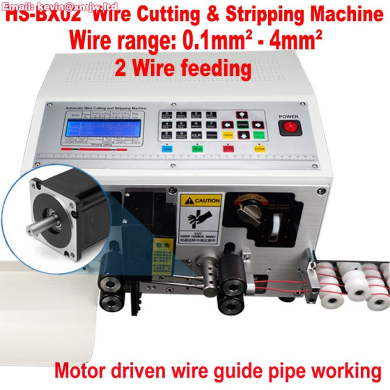 2-Wire Auto Wire Stripping Machine - 0.1-4mm² + Free Blade Set