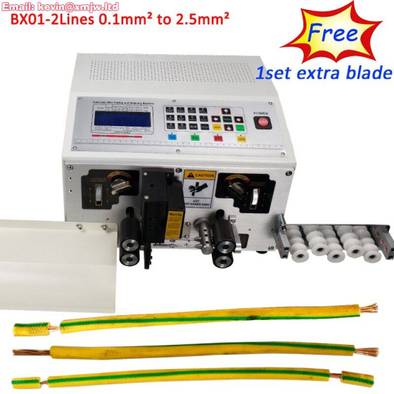 HS-BX01 2-Line Auto Wire Stripper Machine - Cable Cutting Automatic