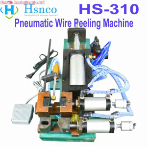 HS-310 Pneumatic Cable Peeling Machine - 10mm OD, 100mm Strip Wire