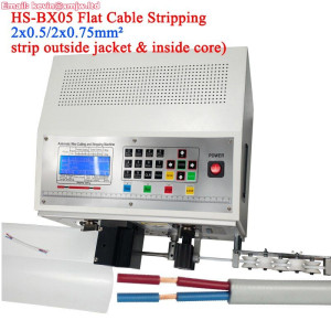 HS-BX05 Flat Multi Core Cable Cut & Strip Machine - 2x0.75mm² Auto