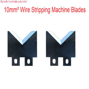 2pcs/set High Speed Steel Cutter Blade - 10mm² Wire Stripping Machine