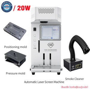 TBK 958A Auto Laser Back Glass Remover - Separator Machine with Fume Extractor