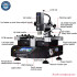ZhuoMao ZM-R5830 Air BGA Rework Station - 3 Zones, 4500W PCB Chip Repair