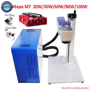 JPT Mopa M7 Fiber Laser Metal Cutting Machine - 100W Nameplate Tool