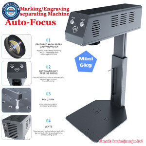 Fiber-free Laser Marking Machine 6W - Metal Plastic Leather Engraver