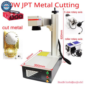 JPT 100W Fiber Laser Metal Cutting Machine - Rotary Axis 1mm Metal