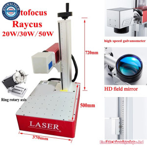 Autofocus 50W Fiber Laser - Rotary Axis Metal Leather Engraving Tool