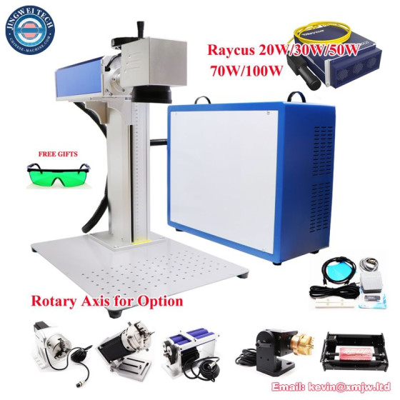 20W Fiber Laser Marking Machine - Galvo Scanner Nameplate Engraver