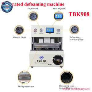 TBK-908 Auto Integrated Defoaming Machine - 15 Inch Curved Screen OCA LCD