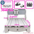 Mini CNC 3040 Frame Ball Screw Kit - Rotary Axis Nema 23 Motors