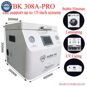 TBK 308A PRO 15 Inch OCA Vacuum Laminating Machine - Bubble Eliminate, UV Oven Option