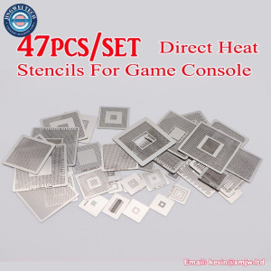 47pcs Direct Heat BGA Reballing Stencils - PS3/PS4/XBOX/WII Game Consoles
