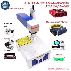 JPT MOPA M7 20W Fiber Laser Engraver - Portable DIY Metal Jewelry