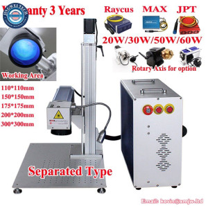 Separated Fiber Laser Marking Machine 60W - Metal Engraving Raycus