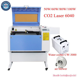 DSP Offline CO2 Laser Engraving Cutting Machine 6040 - 100W Water