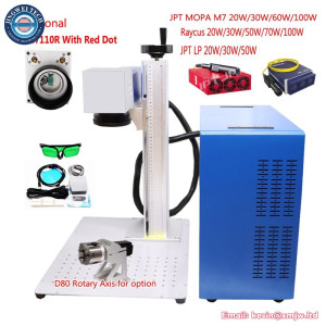 60W JPT MOPA M7 Fiber Laser - Rotary Axis Metal Cutting Engraving