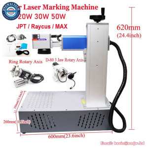 50W Fiber Laser Marking Engraving Machine - 20W Raycus Jewelry Cut