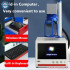 50W Raycus Fiber Laser Engraver - Jewelry Metal Rotary Card Silver Gold