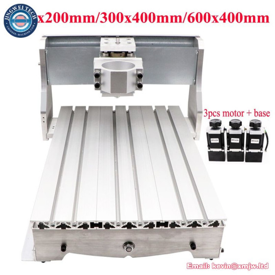 CNC Router 6040 Frame Kit - 3040 Woodworking 57mm Motor Base